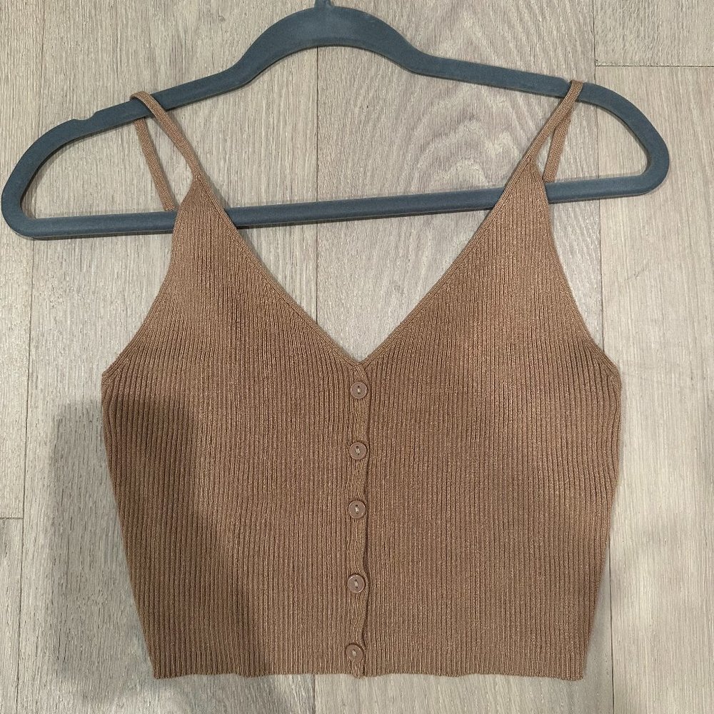 Beige Knit Tank